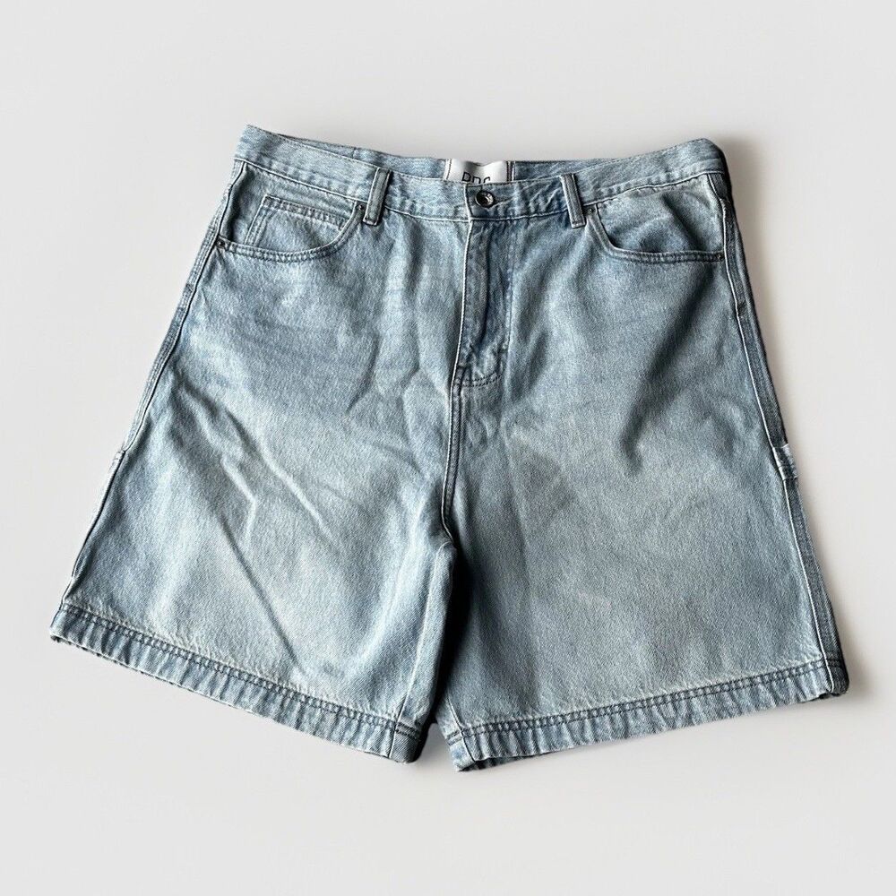 BDG Light Wash Denim Carpenter Shorts Men’s Size 36 Baggy Skater Y2K